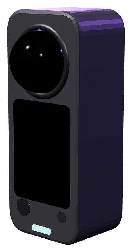 Insta360 X3, 3D render